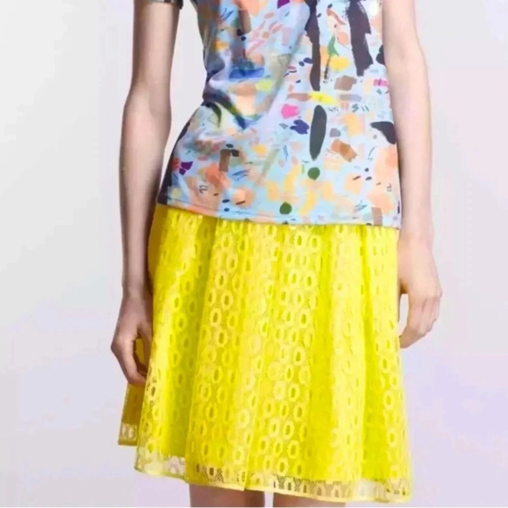 MAEVE by ANTHROPOLOGIE NWOT Lawn Party‎ Skirt in Yellow - Picture 2 of 8